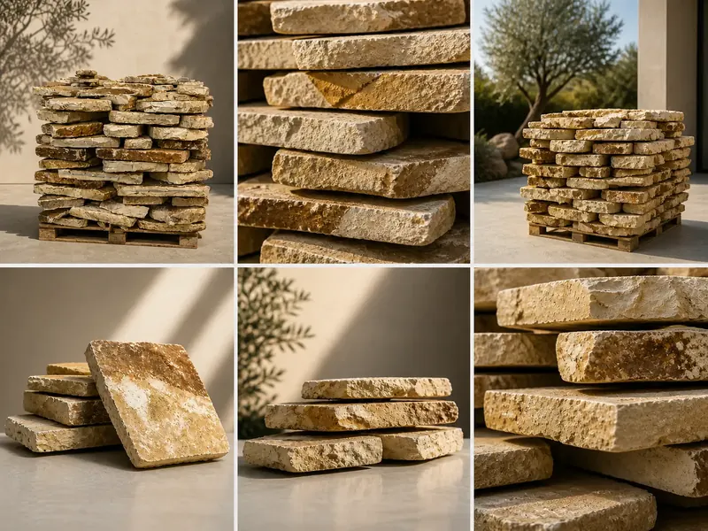 Lastre in pietra naturale crema beige